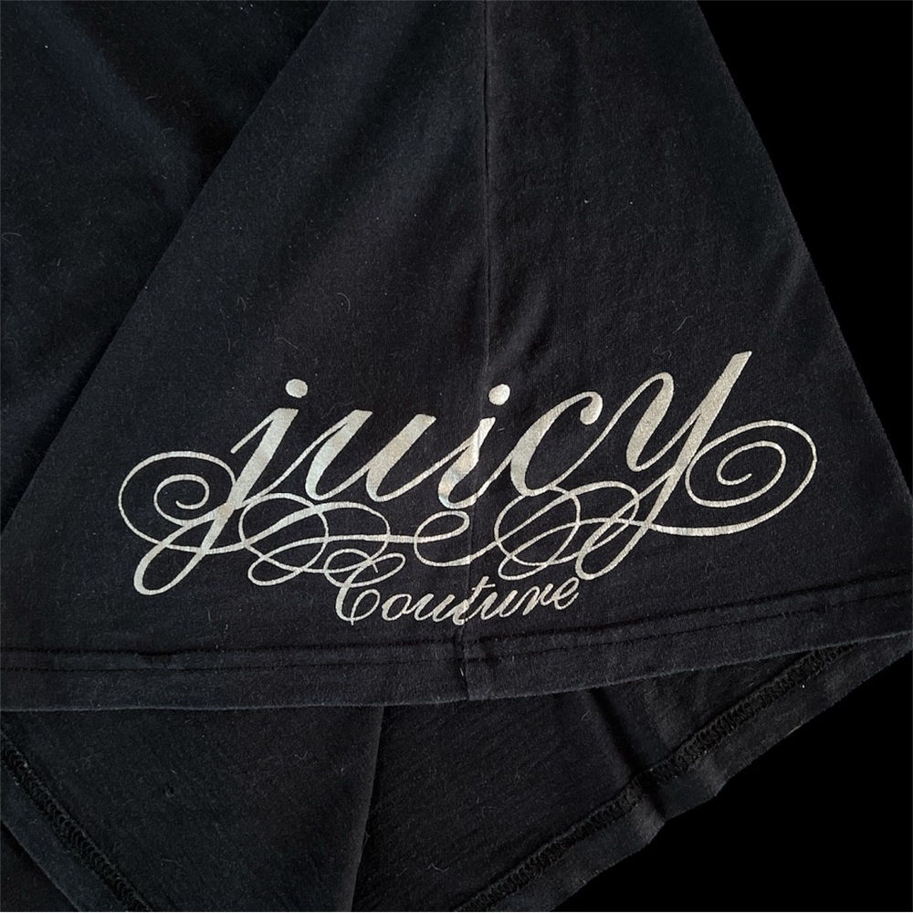 Vintage Juicy Couture Black Fitted Long Sleeve Top🖤
